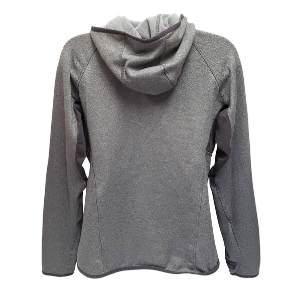 H&M Sport Womens Gray Full-Zip Hoodie Jacket with Pockets & Thumbholes Size L - Picture 2 of 11